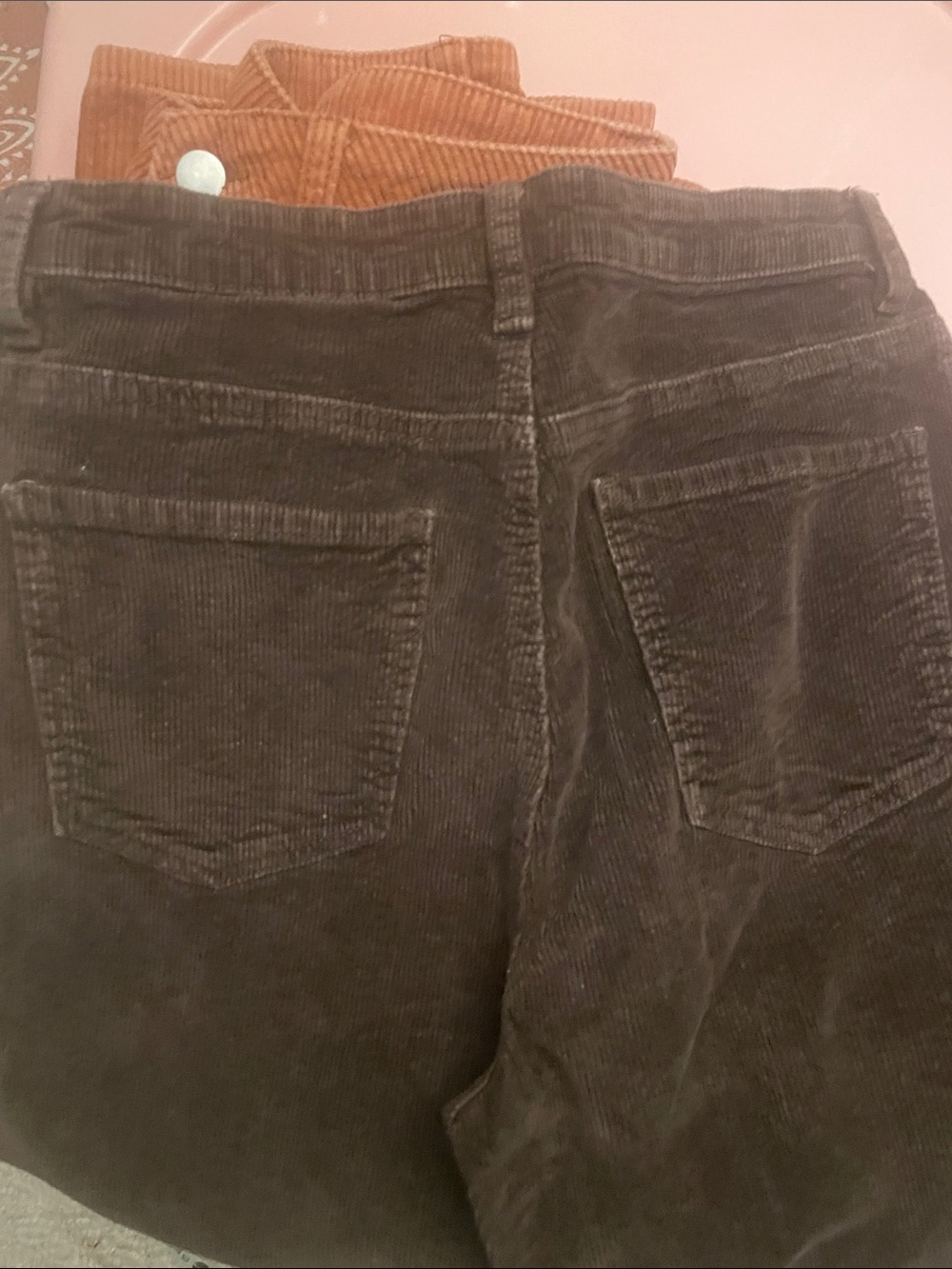 SHEIN Corduroy Pants Duo in Rust and Dark Brown SzM - Picture 6 of 6